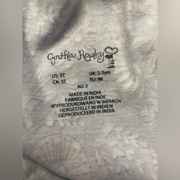 Cynthia Rowley 3T girls shirt and leggings set - Picture 4 of 6